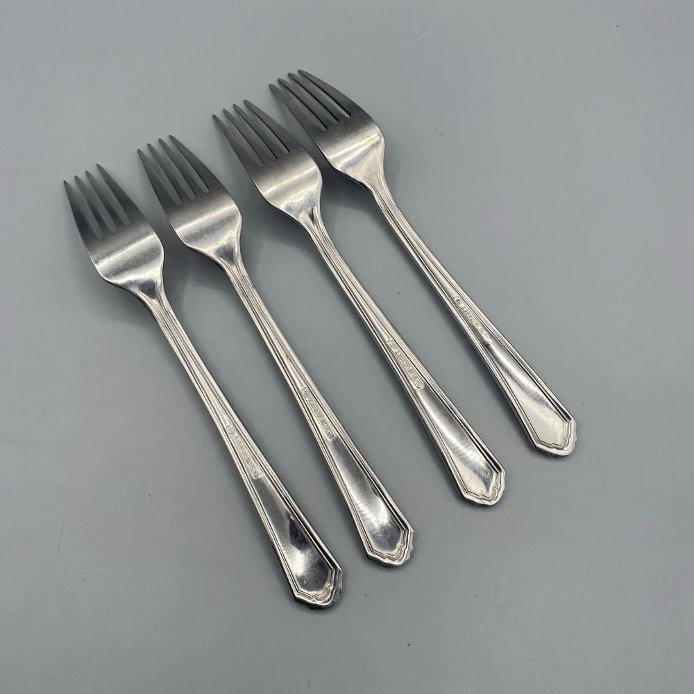 Lenox ARCHWAY Dinner‎ Forks 4pcs Stainless Flatware Replacement 18/10